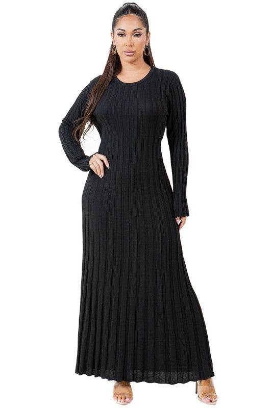 WOMEN FASHION KNITWEAR LONG MAXI DRESS - Shop Style & More | Fresh Looks, Everyday Deals & Free Shipping