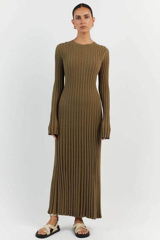 WOMEN FASHION KNITWEAR LONG MAXI DRESS - Shop Style & More | Fresh Looks, Everyday Deals & Free Shipping
