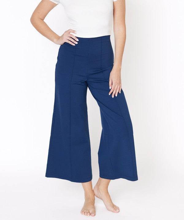 PONTE WIDE LEG ANKLE LENGTH PANTS - Shop Style & More | Fresh Looks, Everyday Deals & Free Shipping
