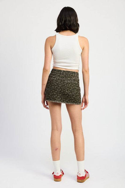 PRINTED DENIM SKIRT - Shop Style & More | Fresh Looks, Everyday Deals & Free Shipping