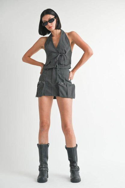 EXPOSED CARGO POCKET MINI SKIRT - Shop Style & More | Fresh Looks, Everyday Deals & Free Shipping