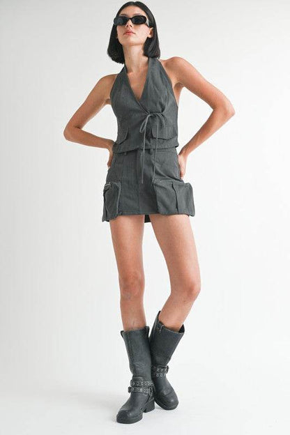 EXPOSED CARGO POCKET MINI SKIRT - Shop Style & More | Fresh Looks, Everyday Deals & Free Shipping