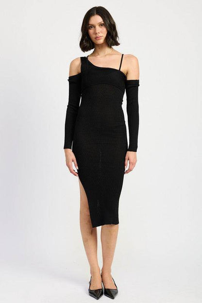 OFF SHOULDER LONG SLEEVE MAXI DRESS - Shop Style & More | Fresh Looks, Everyday Deals & Free Shipping