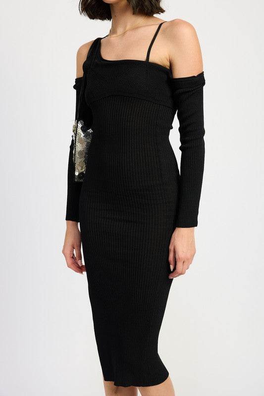 OFF SHOULDER LONG SLEEVE MAXI DRESS - Shop Style & More | Fresh Looks, Everyday Deals & Free Shipping