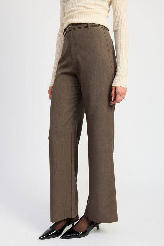 TROUSER PANTS WTIH ADJUSTABLE WAIST BAND BUCKLE - Shop Style & More | Fresh Looks, Everyday Deals & Free Shipping