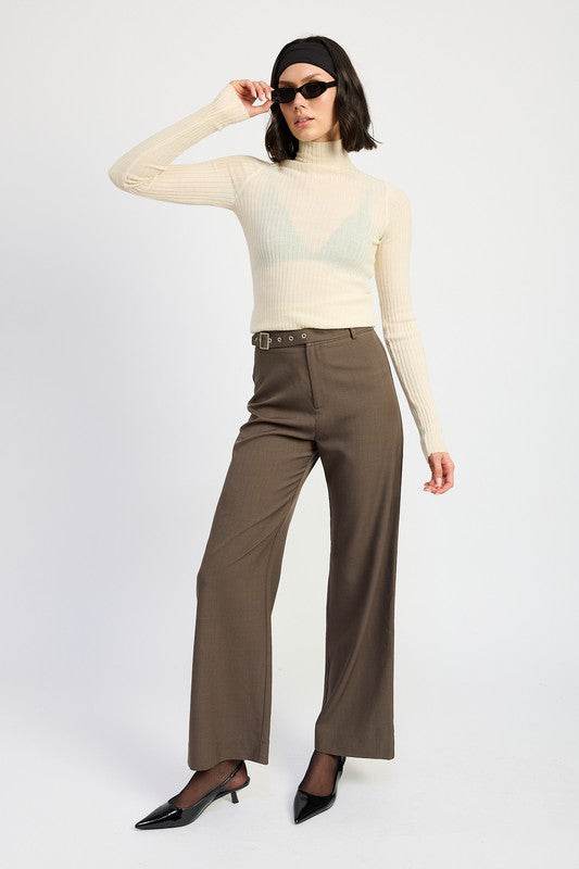 TROUSER PANTS WTIH ADJUSTABLE WAIST BAND BUCKLE - Shop Style & More | Fresh Looks, Everyday Deals & Free Shipping