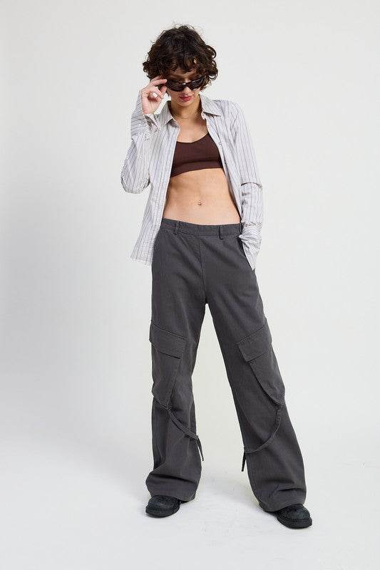 CARGO PANTS WITH POCKET DETAIL - Shop Style & More | Fresh Looks, Everyday Deals & Free Shipping