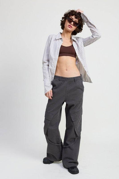 CARGO PANTS WITH POCKET DETAIL - Shop Style & More | Fresh Looks, Everyday Deals & Free Shipping