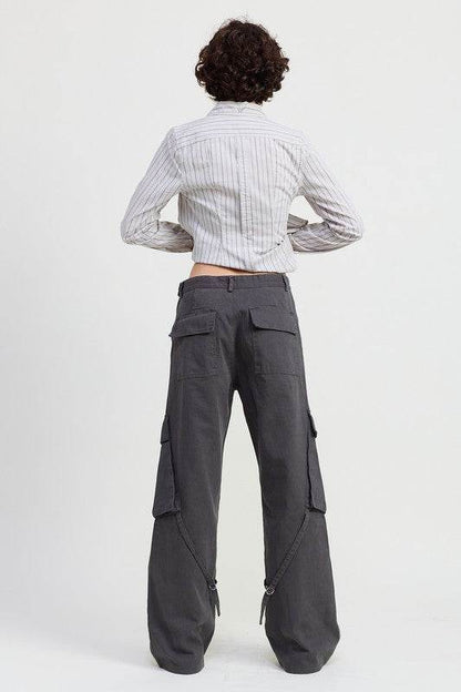 CARGO PANTS WITH POCKET DETAIL - Shop Style & More | Fresh Looks, Everyday Deals & Free Shipping