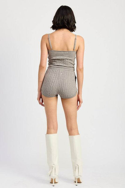 CABLE KNIT CAMI TOP - Shop Style & More | Fresh Looks, Everyday Deals & Free Shipping