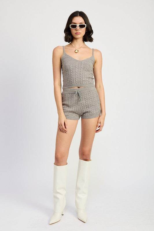 CABLE KNIT CAMI TOP - Shop Style & More | Fresh Looks, Everyday Deals & Free Shipping