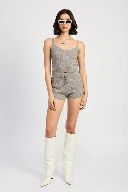 CABLE KNIT CAMI TOP - Shop Style & More | Fresh Looks, Everyday Deals & Free Shipping