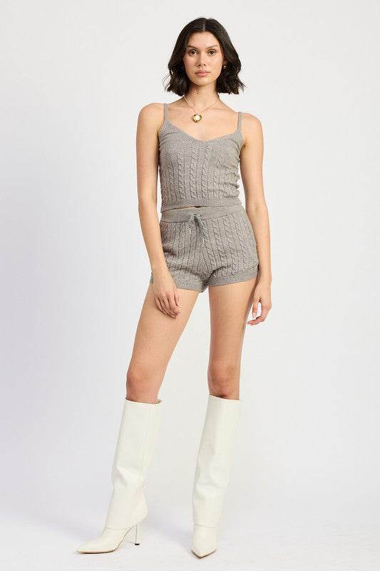 CABLE KNIT CAMI TOP - Shop Style & More | Fresh Looks, Everyday Deals & Free Shipping