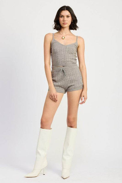 CABLE KNIT CAMI TOP - Shop Style & More | Fresh Looks, Everyday Deals & Free Shipping