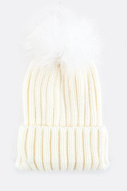 Raccoon Fur PomPom Beanie - Shop Style & More | Fresh Looks, Everyday Deals & Free Shipping