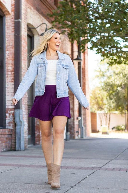 The Bailey Purple Skort - Shop Style & More | Fresh Looks, Everyday Deals & Free Shipping