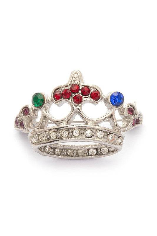 Crystal Crown Brooch - Shop Style & More | Fresh Looks, Everyday Deals & Free Shipping