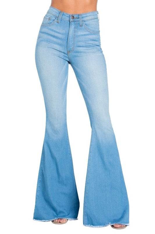 Logan Bell Bottom Jean in Light Wash - Shop Style & More | Fresh Looks, Everyday Deals & Free Shipping