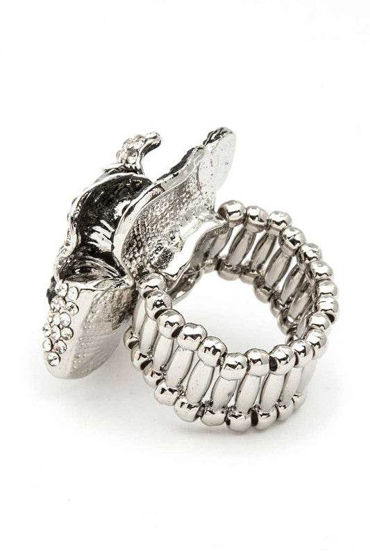 Crystal Flower Iconic Stretch Ring - Shop Style & More | Fresh Looks, Everyday Deals & Free Shipping