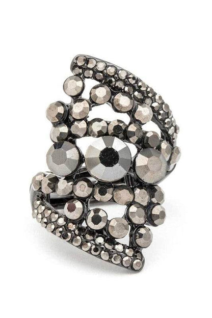 Mix Stone Crystal Statement Stretch Ring - Shop Style & More | Fresh Looks, Everyday Deals & Free Shipping