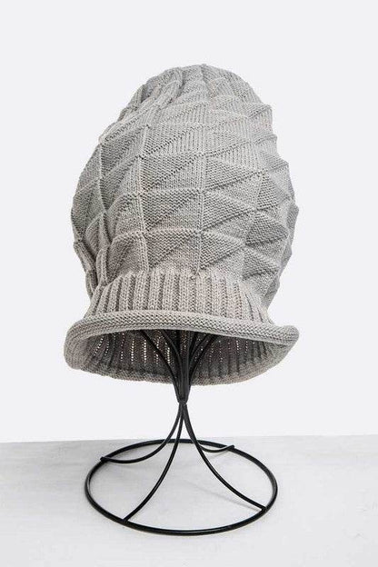 Unisex Raised Knit Slouchy Beanie - Shop Style & More | Fresh Looks, Everyday Deals & Free Shipping