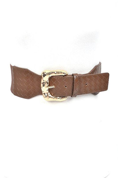 Braided Texture Faux Leather Elastic Belt - Shop Style & More | Fresh Looks, Everyday Deals & Free Shipping