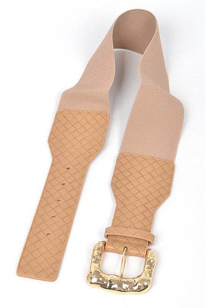 Braided Texture Faux Leather Elastic Belt - Shop Style & More | Fresh Looks, Everyday Deals & Free Shipping