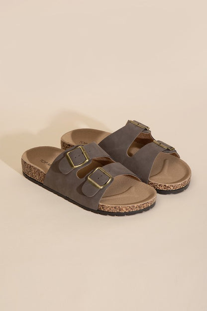 MARS-1 Buckle Strap Slides Sandals