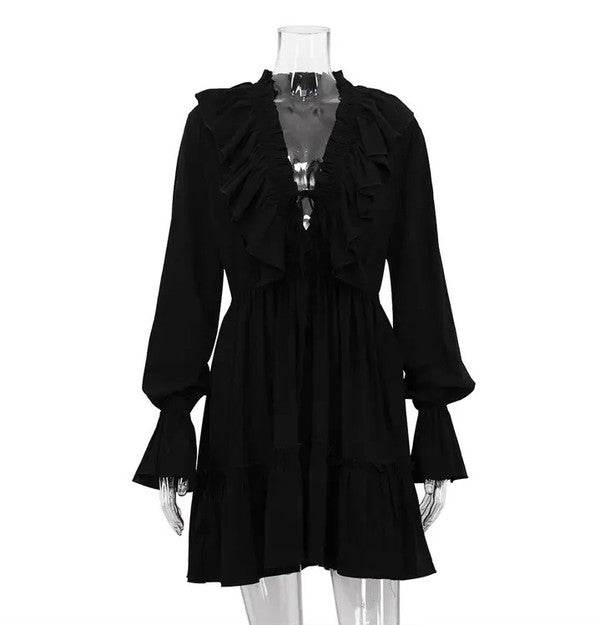 Long sleeve ruffle dress - Shop Style & More | Fresh Looks, Everyday Deals & Free Shipping