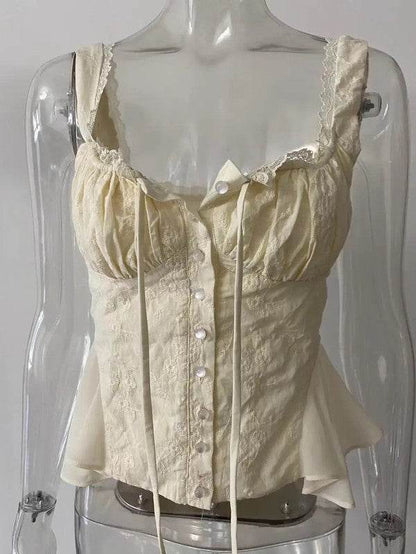 Button front tank top blouse - Shop Style & More | Fresh Looks, Everyday Deals & Free Shipping