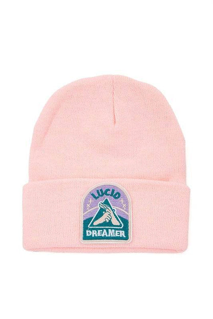 Lucid Dreamer Patch Unisex Knitted Beanie - Shop Style & More | Fresh Looks, Everyday Deals & Free Shipping