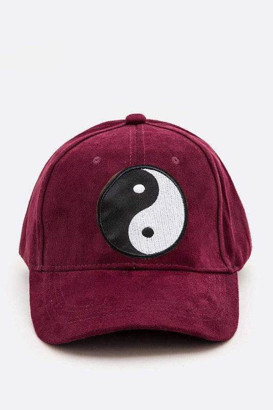 Yin Yang Patch Faux Suede Cap - Shop Style & More | Fresh Looks, Everyday Deals & Free Shipping
