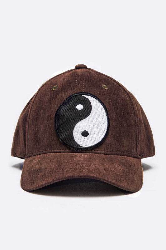 Yin Yang Patch Faux Suede Cap - Shop Style & More | Fresh Looks, Everyday Deals & Free Shipping