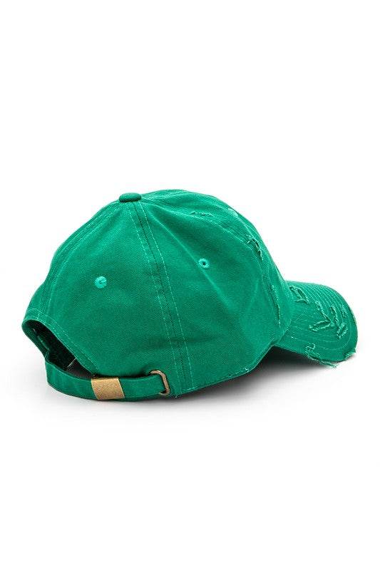 Rhinestone Eagle 3D Distressed Cotton Cap - Shop Style & More | Fresh Looks, Everyday Deals & Free Shipping