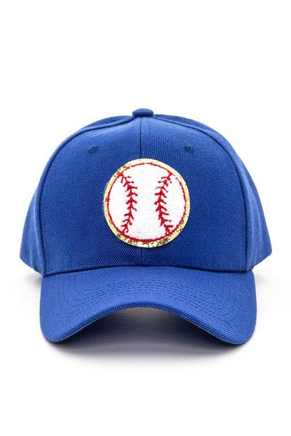 Chenille Baseball Patch Blue Cap - Shop Style & More | Fresh Looks, Everyday Deals & Free Shipping