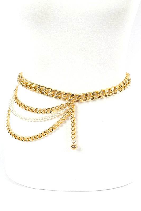Pearl Accent Layer Chain Belt - Shop Style & More | Fresh Looks, Everyday Deals & Free Shipping