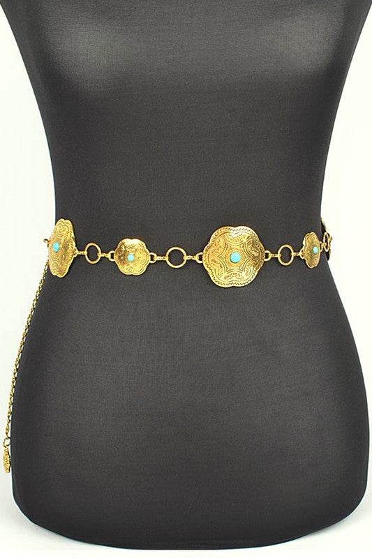 Iconic Western Engraved Chain Belt - Shop Style & More | Fresh Looks, Everyday Deals & Free Shipping