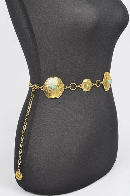 Iconic Western Engraved Chain Belt - Shop Style & More | Fresh Looks, Everyday Deals & Free Shipping