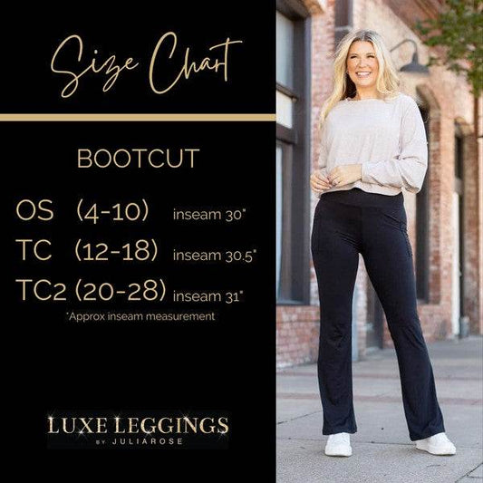 The Vanessa - 30 in Inseam Black Bootcut Leggings - Shop Style & More | Fresh Looks, Everyday Deals & Free Shipping
