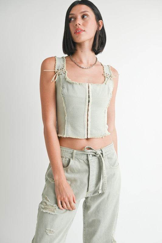 VEST WITH HOOK AND EYE FRONT CLOSURE - Shop Style & More | Fresh Looks, Everyday Deals & Free Shipping