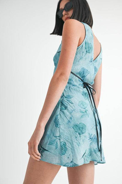 FLORAL V NECK MINI SLIP DRESS - Shop Style & More | Fresh Looks, Everyday Deals & Free Shipping