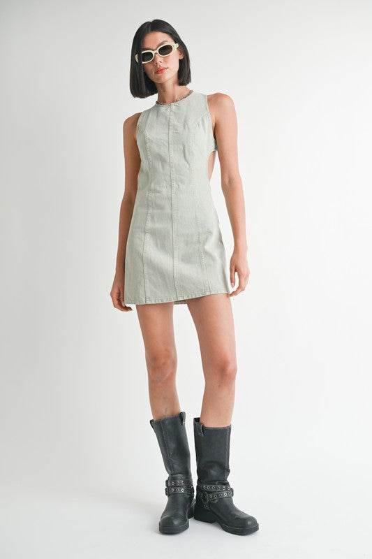 BODYCON MINI DRESS WITH BACK CUTOUT - Shop Style & More | Fresh Looks, Everyday Deals & Free Shipping