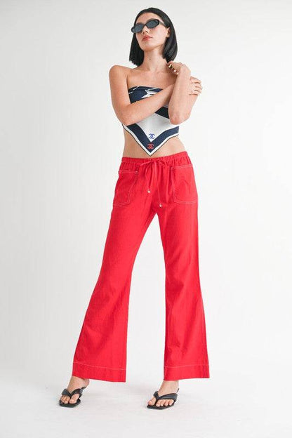 LINEN BOW TIE PANTS - Shop Style & More | Fresh Looks, Everyday Deals & Free Shipping