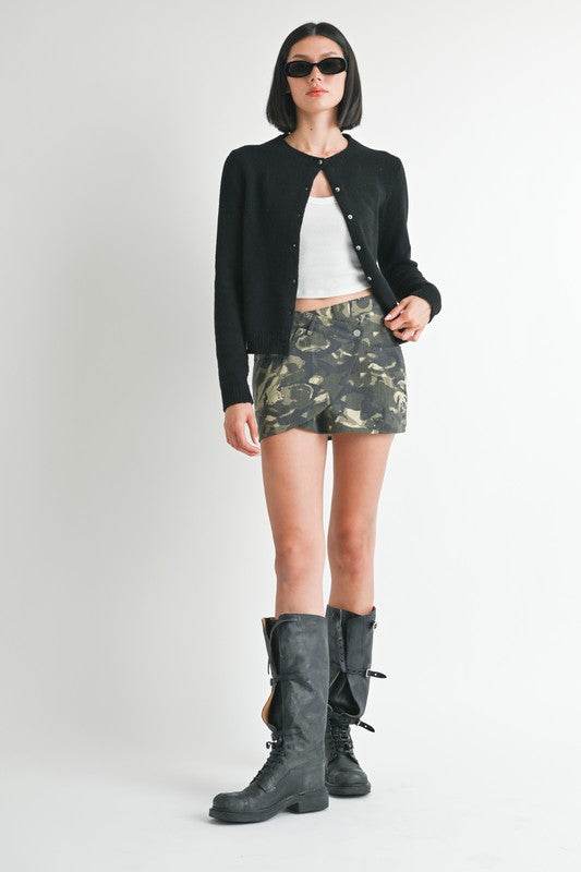 WRAPPED MINI SKIRT WITH BUTTON - Shop Style & More | Fresh Looks, Everyday Deals & Free Shipping