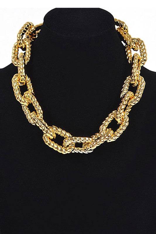 Texture Chain Link Necklace - Shop Style & More | Fresh Looks, Everyday Deals & Free Shipping