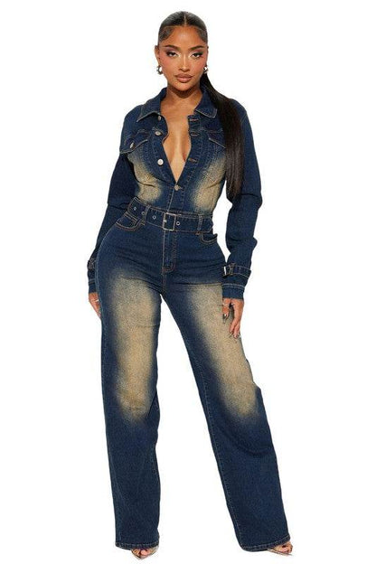 WOMEN FASHION DENIM JUMPSUIT - Shop Style & More | Fresh Looks, Everyday Deals & Free Shipping