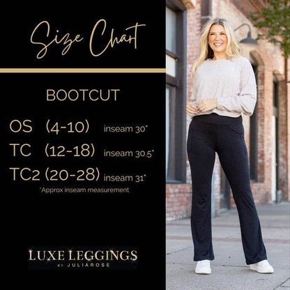 The Mila Navy Bootcut Leggings - Shop Style & More | Fresh Looks, Everyday Deals & Free Shipping