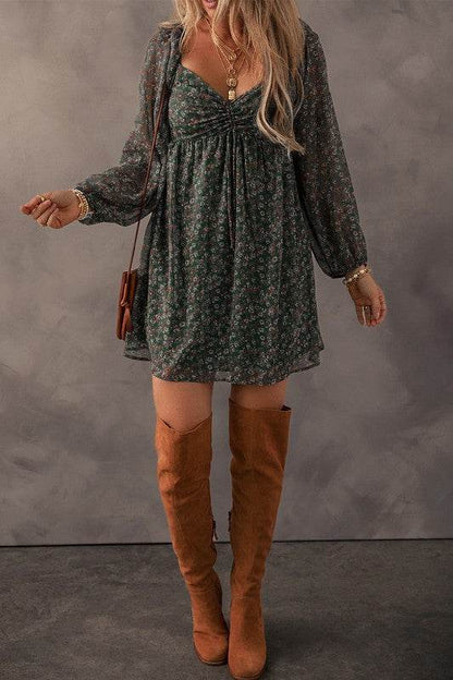 Women Sweetheart Neck Shirred Back Mini Dress - Shop Style & More | Fresh Looks, Everyday Deals & Free Shipping