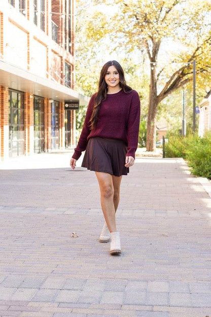 The Britt - Brown Skort - Shop Style & More | Fresh Looks, Everyday Deals & Free Shipping