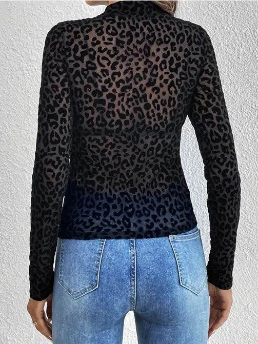 Leopard Print mesh top - Shop Style & More | Fresh Looks, Everyday Deals & Free Shipping